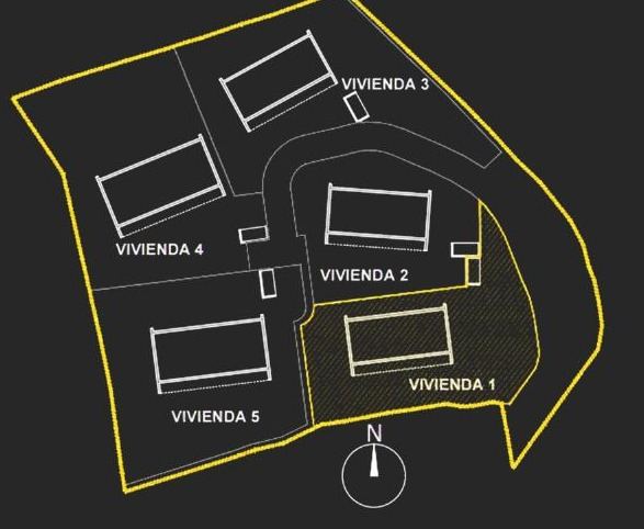 Situación de la Vivienda 1 en la urbanización