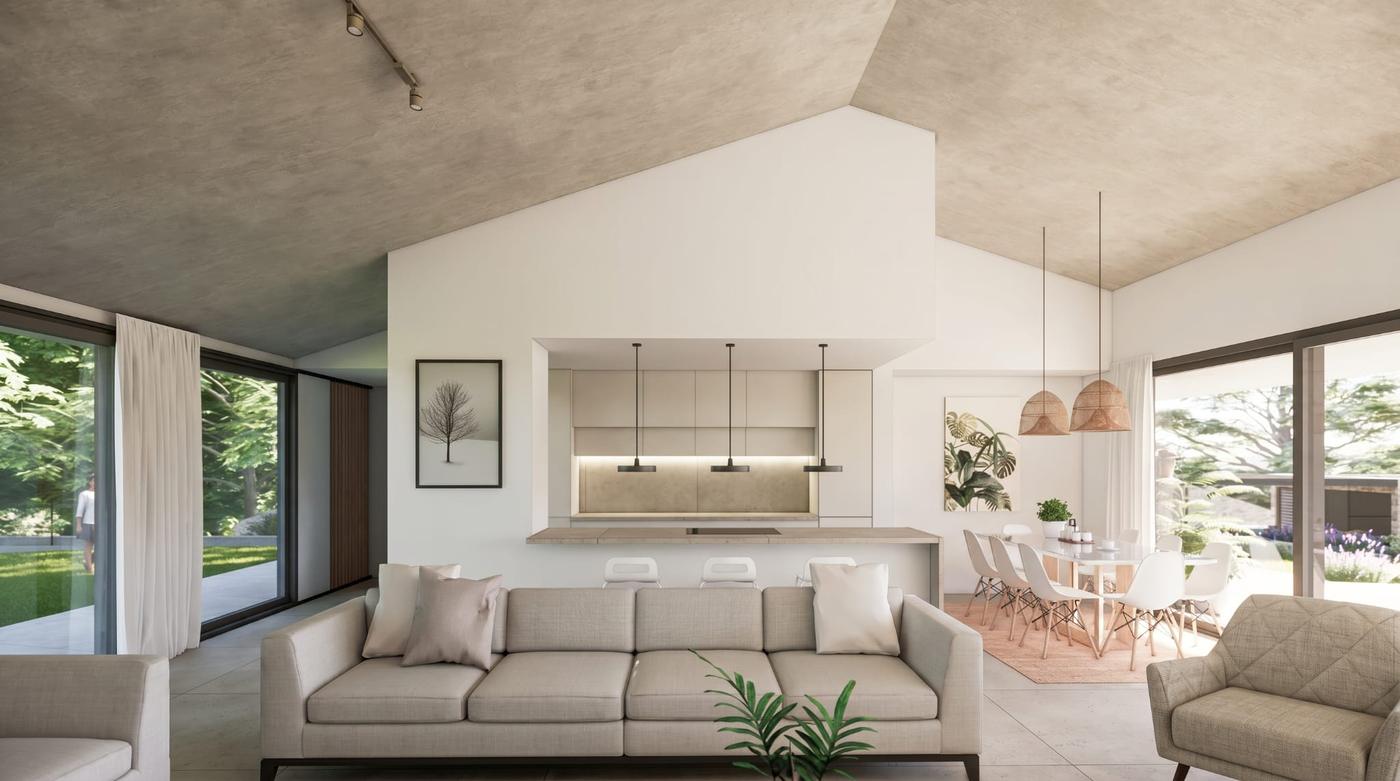 Salón, cocina y comedor